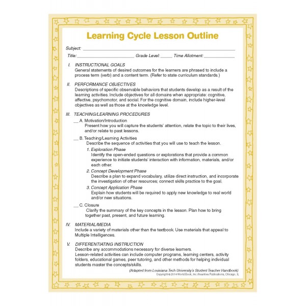 Differentiated Instruction Planner