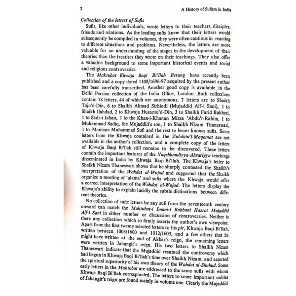 A HISTORY OF SUFISM IN INDIA Volume-I & II