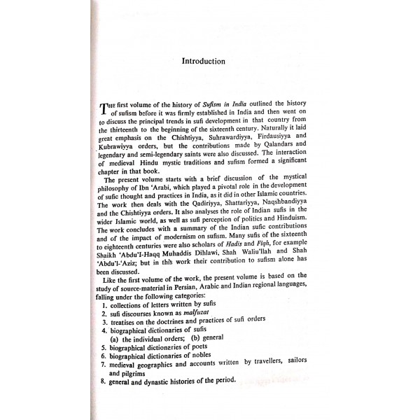 A HISTORY OF SUFISM IN INDIA Volume-I & II