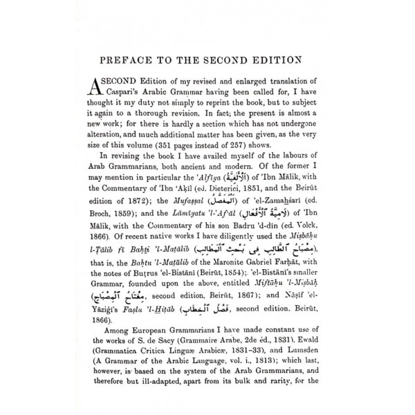 A GRAMMAR OF THE ARABIC LANGUAGE